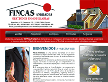 Tablet Screenshot of fincasandrades.com